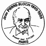 Cachet de Jean-Pierre Bloch 1905-1999 Cachet de Jean-Pierre Bloch 1905-1999