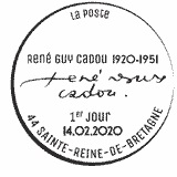 Cachet de René Guy Cadou 1920-1951 Cachet de René Guy Cadou 1920-1951
