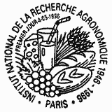 Cachet de Institut National de la Recherche Agronomique 1946-1996 Cachet de Institut National de la Recherche Agronomique 1946-1996