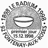 Cachet de Le radium 1898-1998