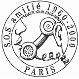 Cachet de SOS Amitie 1960-2000 Cachet de SOS Amitie 1960-2000