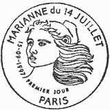 Cachet de Marianne de Luquet - 1 orange Cachet de Marianne de Luquet - 1 orange
