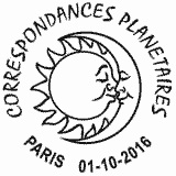 Cachet de Douzième timbre Planète Vénus Cachet de Douzième timbre Planète Vénus