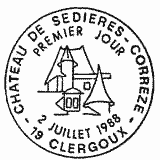 Cachet de Château de Sédières - Corrèze Cachet de Château de Sédières - Corrèze