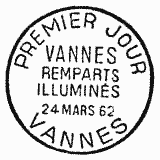 Cachet de Vannes Les remparts illumin Cachet de Vannes Les remparts illumin