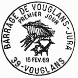 Cachet de Barrage de Vouglans (Jura) Cachet de Barrage de Vouglans (Jura)