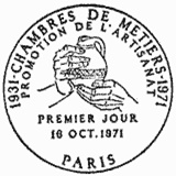 Cachet de Chambres de Métiers 1931-1971 Promotion de l Cachet de Chambres de Métiers 1931-1971 Promotion de l