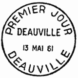 Cachet de Deauville 1861-1961 Centenaire de la station balnéaire Cachet de Deauville 1861-1961 Centenaire de la station balnéaire