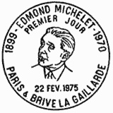 Cachet de Edmond Michelet 1899-1970