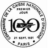 Cachet de Centenaire de la Caisse Nationale d Cachet de Centenaire de la Caisse Nationale d