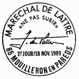 Cachet de Maréchal de Lattre de Tassigny - Centenaire de sa naissance