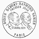 Cachet de Didier Daurat (1891-1969) Raymond Vanier (1895-1965)