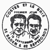 Cachet de Dieudonné Costes et Joseph Le Brix