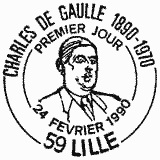 Cachet de Charles de Gaulle 1890-1970