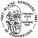 Cachet de Blaise Cendrars d