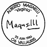 Cachet de Alberto Magnelli "Virginia"