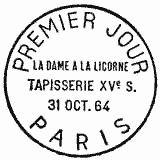 Cachet de La Dame à la licorne - Tapisserie du XVème siècle Cachet de La Dame à la licorne - Tapisserie du XVème siècle