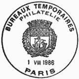 Cachet de Liberté de Gandon - 3F40 bleu Cachet de Liberté de Gandon - 3F40 bleu