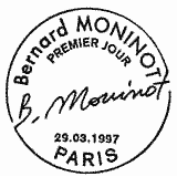 Cachet de Oeuvre originale de Bernard Moninot