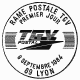 Cachet de Rame postale TGV Cachet de Rame postale TGV