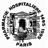 Cachet de Pharmacie hospitalière 1495-1995 Cachet de Pharmacie hospitalière 1495-1995