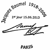 Cachet de Jacques Baumel 1918-2006