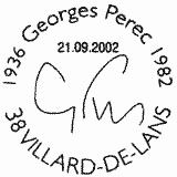 Cachet de Georges Perec 1936-1982