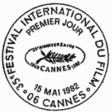 Cachet de 35ème festival international du film à  Cannes