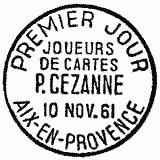 Cachet de Paul Cézanne "Les joueurs de cartes"