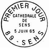 Cachet de VIIIème centenaire de la cathédrale de Sens