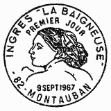 Cachet de Ingres "La Baigneuse"