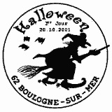 Cachet de Bloc-feuillet Halloween Cachet de Bloc-feuillet Halloween