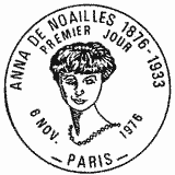 Cachet de Anna de Noailles 1876-1933