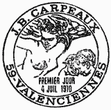 Cachet de Jean-Baptiste Carpeaux (1827-1875) "Le triomphe de Flore"