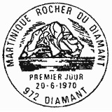 Cachet de Martinique - Rocher du diamant Cachet de Martinique - Rocher du diamant