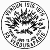 Cachet de Verdun 1916-1976 - La Voie Sacrée Cachet de Verdun 1916-1976 - La Voie Sacrée