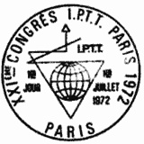 Cachet de IPTT - XXIème Congrès - Paris 1972 Cachet de IPTT - XXIème Congrès - Paris 1972