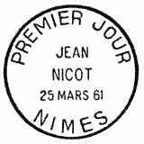 Cachet de Jean Nicot 1561-1961