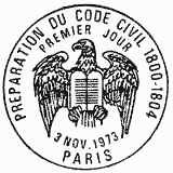 Cachet de Préparation du Code civil 1800-1804