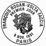 Cachet de Œuvre de François Rouan "Volta faccia"