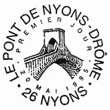 Cachet de Le pont de Nyons - Drôme