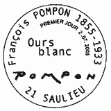 Cachet de Franéois Pompon 1855-1933 éOurs blancé