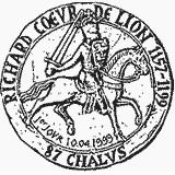 Cachet de Richard Coeur de Lion 1157-1199