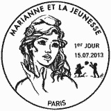 Cachet de Marianne et la jeunesse - Lettre verte jusqu Cachet de Marianne et la jeunesse - Lettre verte jusqu