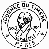 Cachet de Journée du timbre 1954
Lavallette - Directeur Général des Postes 1804-1815