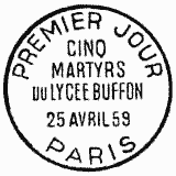 Cachet de Les cinq martyrs du Lycée Buffon Cachet de Les cinq martyrs du Lycée Buffon