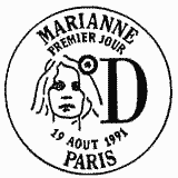 Cachet de Marianne de Briat - D vert Cachet de Marianne de Briat - D vert