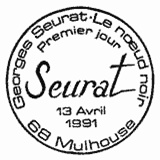 Cachet de Georges Seurat "Le nœud noir"