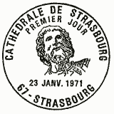 Cachet de Sculpture de la cathédrale de Strasbourg Cachet de Sculpture de la cathédrale de Strasbourg
