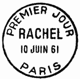 Cachet de Rachel dans le rôle de Phèdre